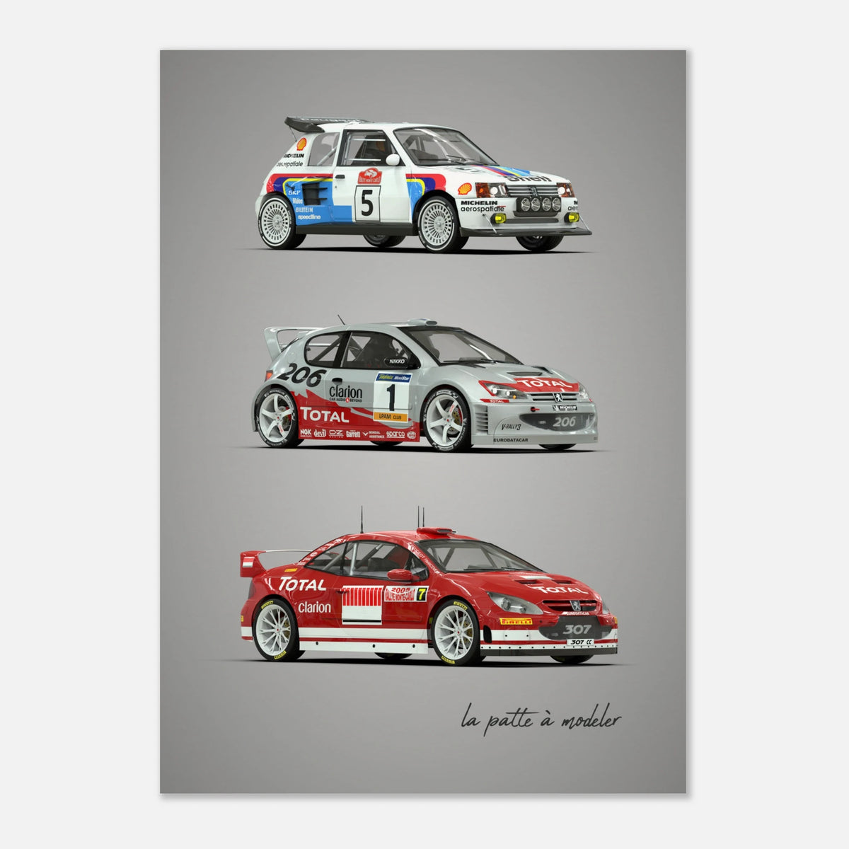 French Classic Car Poster - Family Car Heritage Art Print