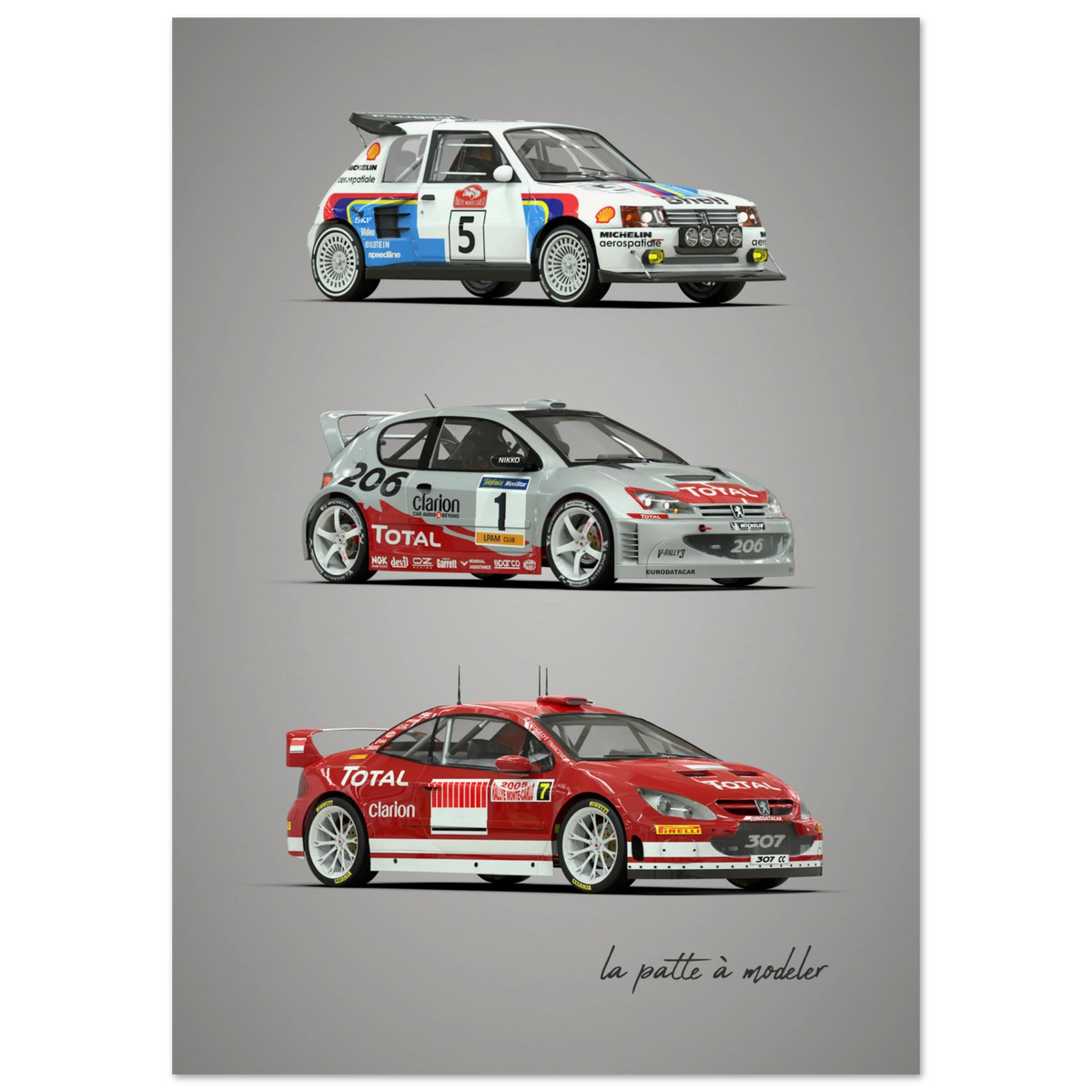 French Classic Car Poster - Family Car Heritage Art Print