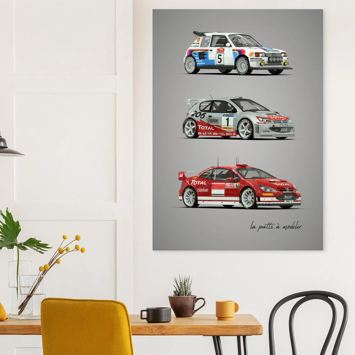 French Classic Car Poster - Family Car Heritage Art Print