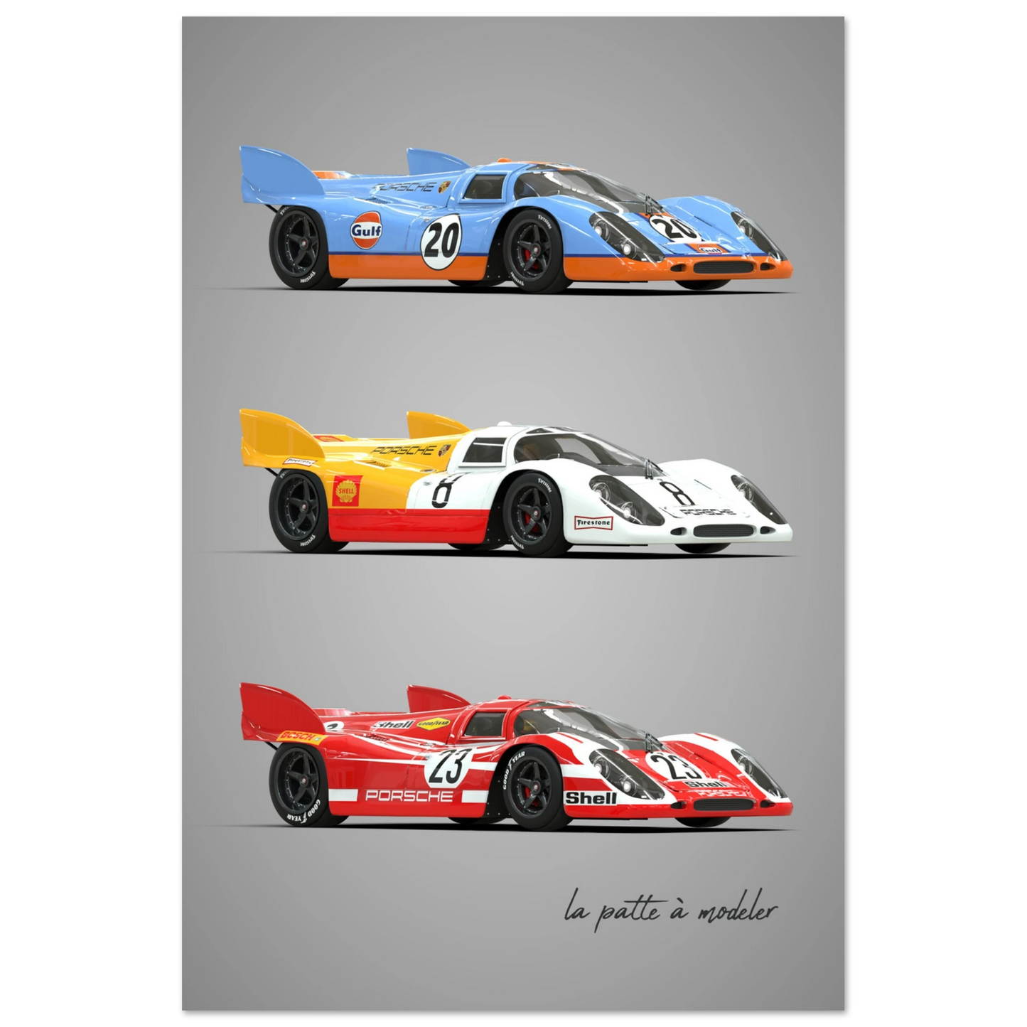 German Racing Legend Aluminum Print - Endurance Motorsport Art