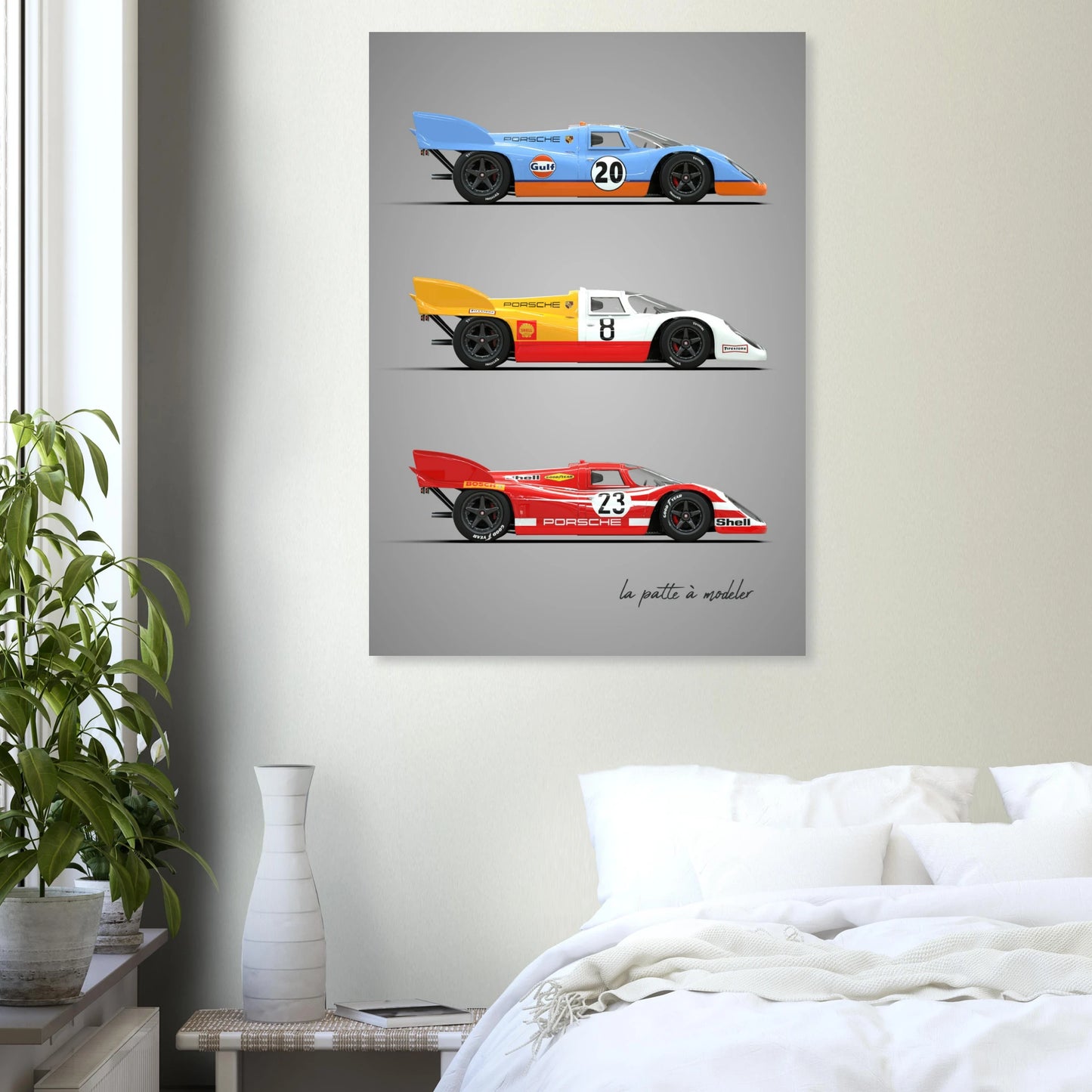 German Endurance Car Aluminum Print - Racing Heritage Art