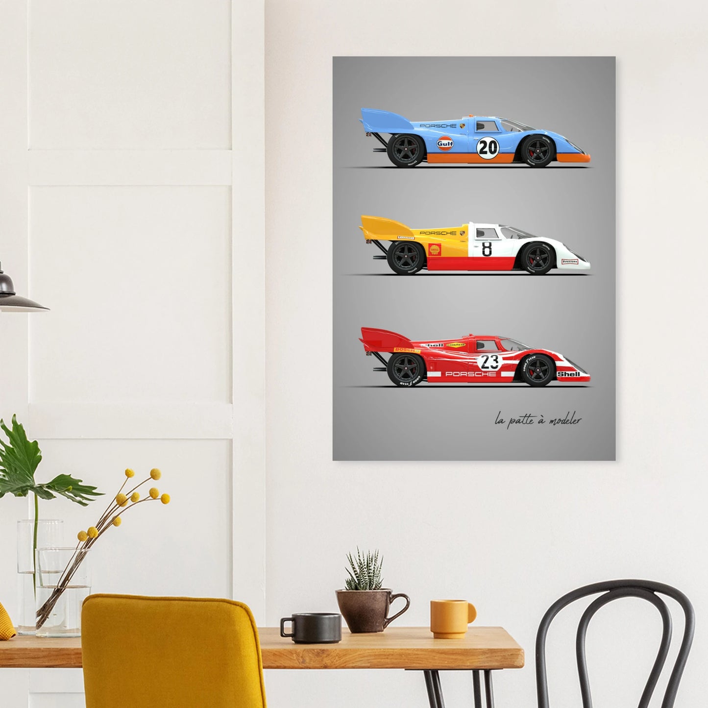 German Endurance Car Aluminum Print - Racing Heritage Art