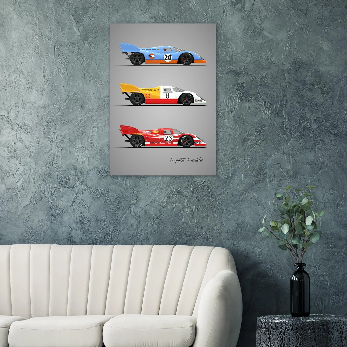 German Endurance Car Aluminum Print - Racing Heritage Art