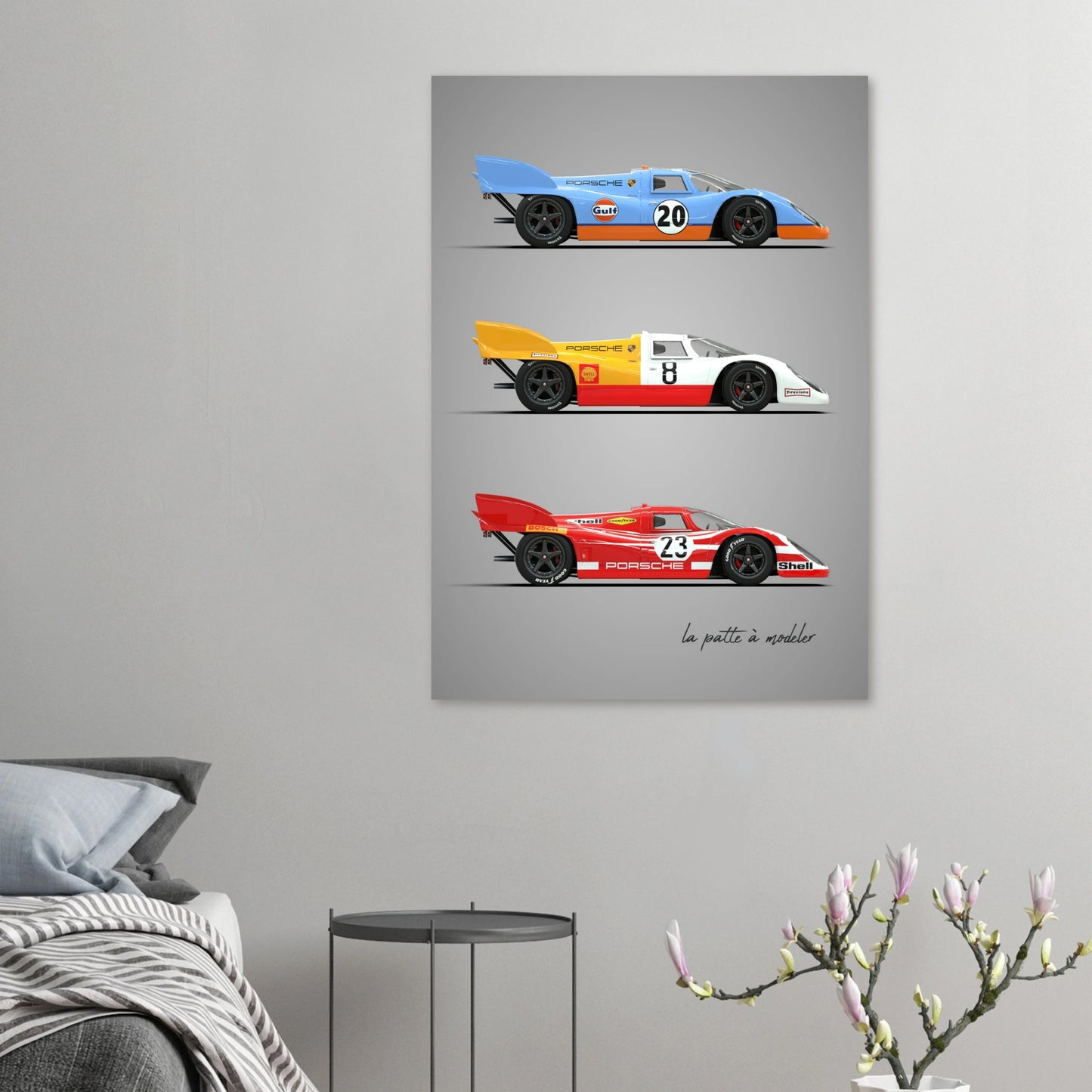 German Endurance Car Aluminum Print - Racing Heritage Art