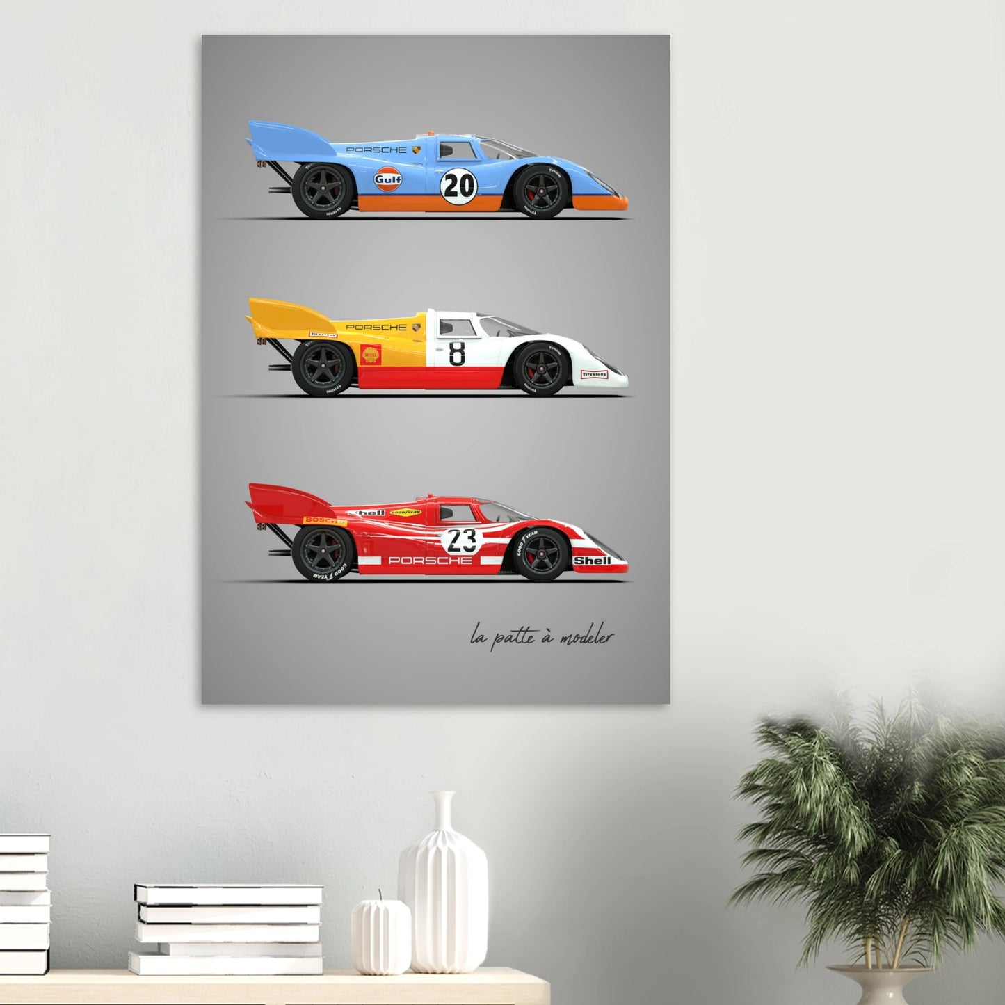 German Endurance Car Aluminum Print - Racing Heritage Art