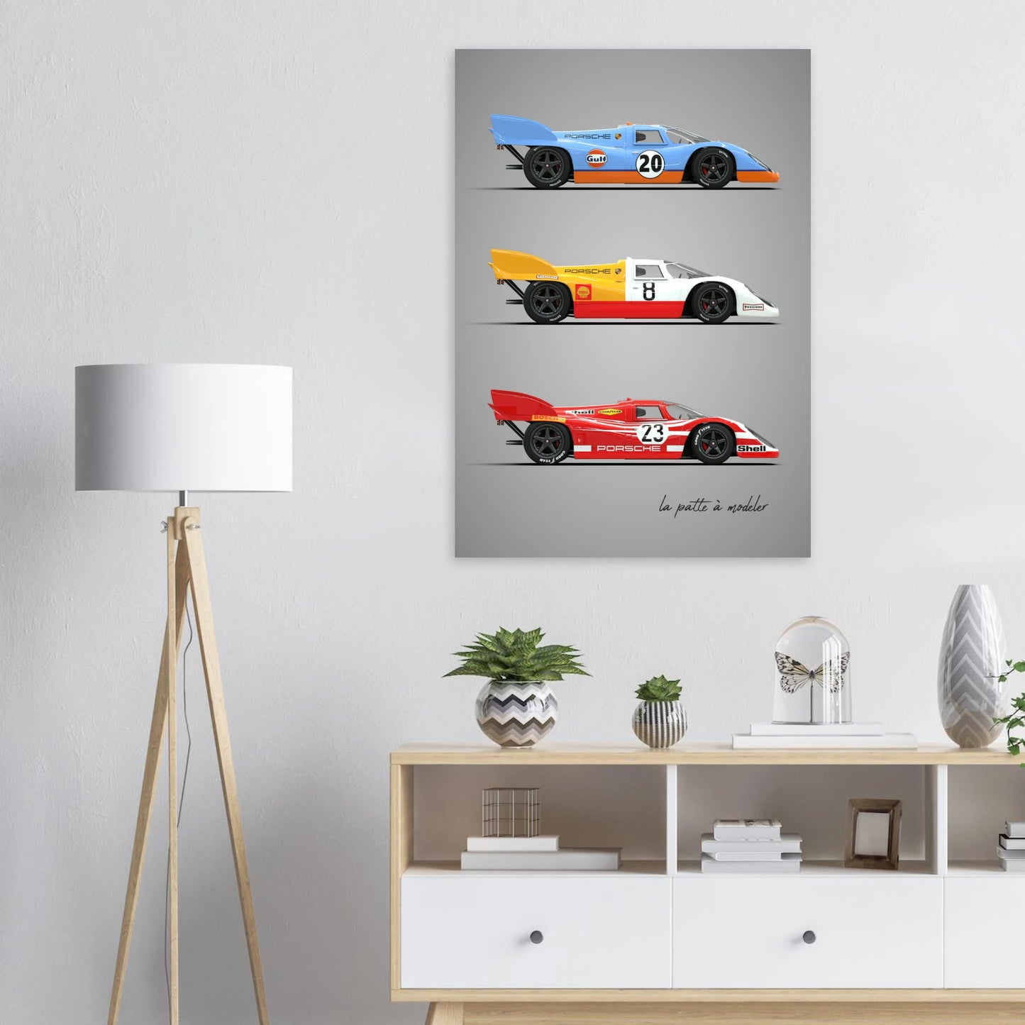 German Endurance Car Aluminum Print - Racing Heritage Art