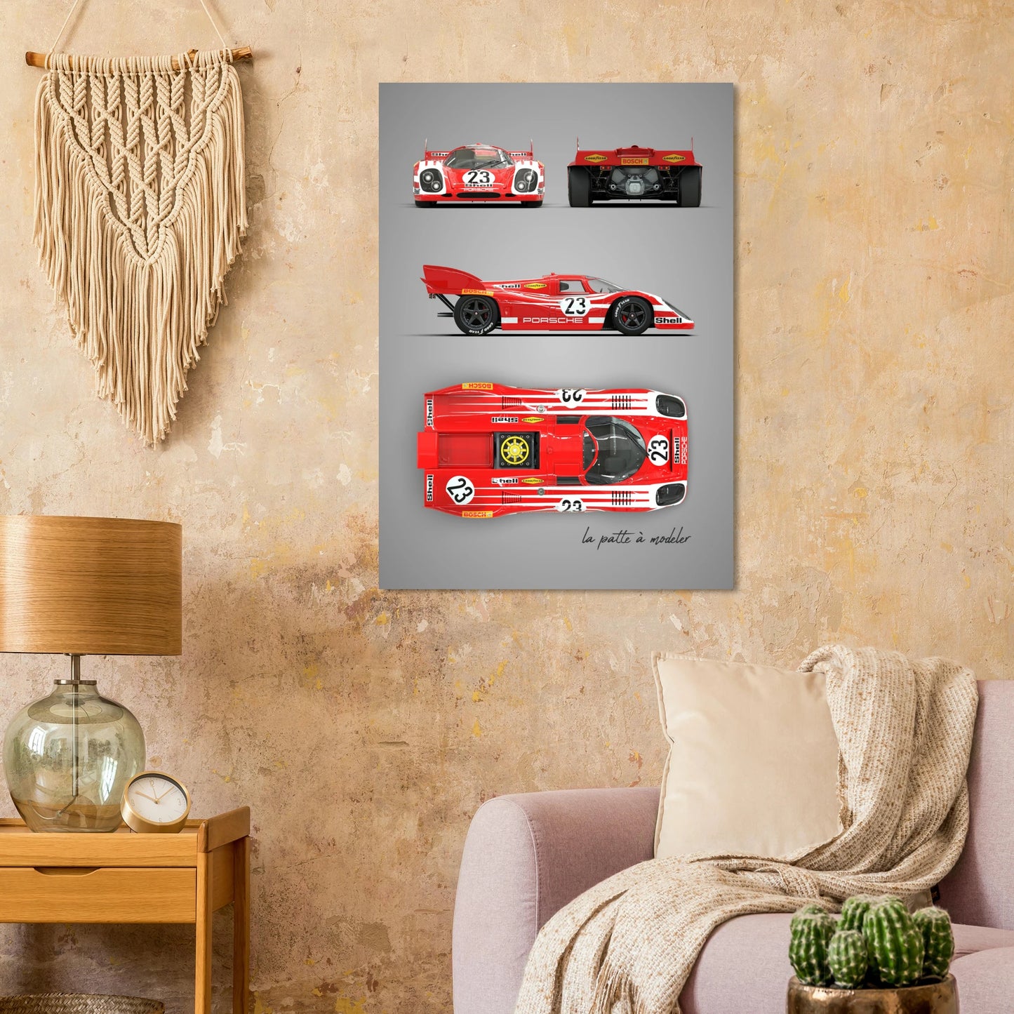 German Racing Car Aluminum Print - Endurance Legend Art
