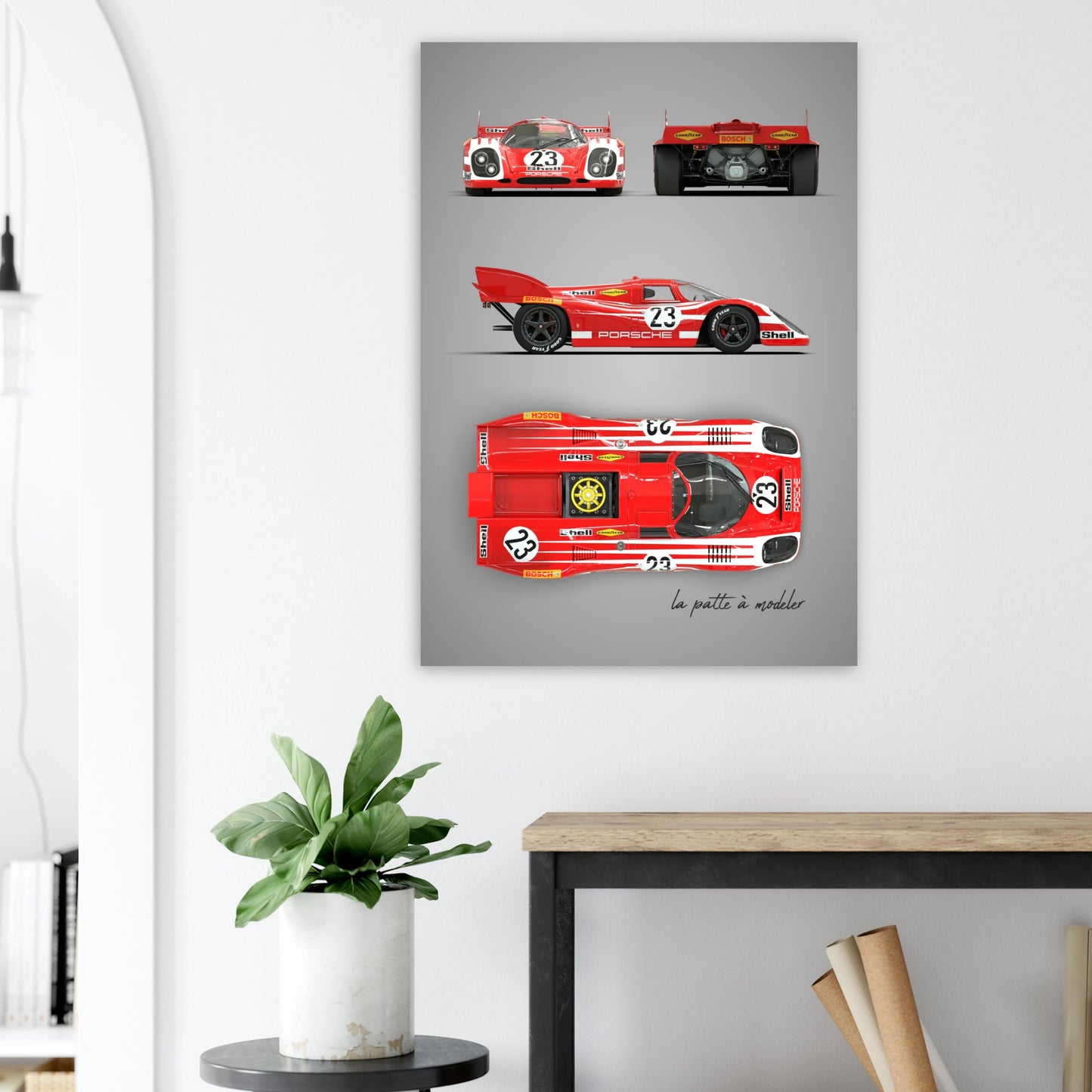 German Racing Car Aluminum Print - Endurance Legend Art