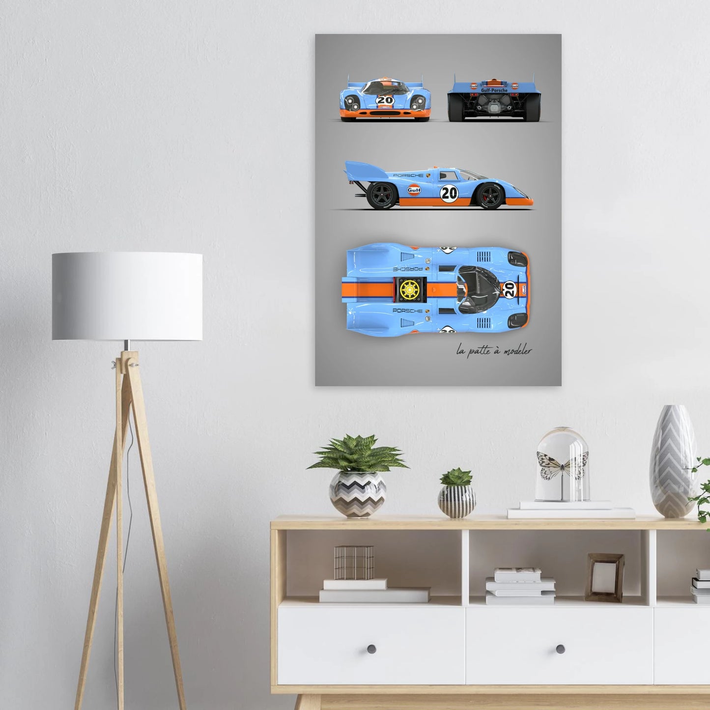 German Endurance Car Aluminum Print - Racing Heritage Art