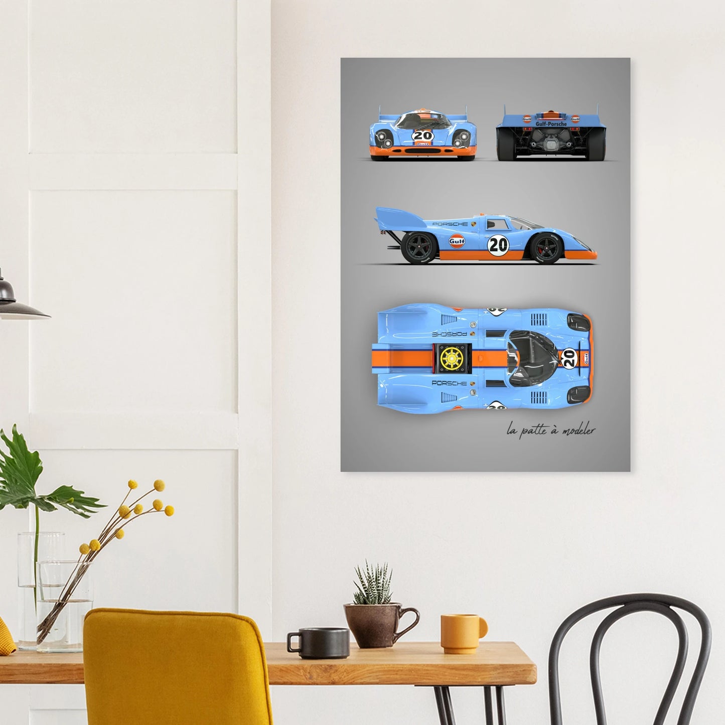 German Endurance Car Aluminum Print - Racing Heritage Art