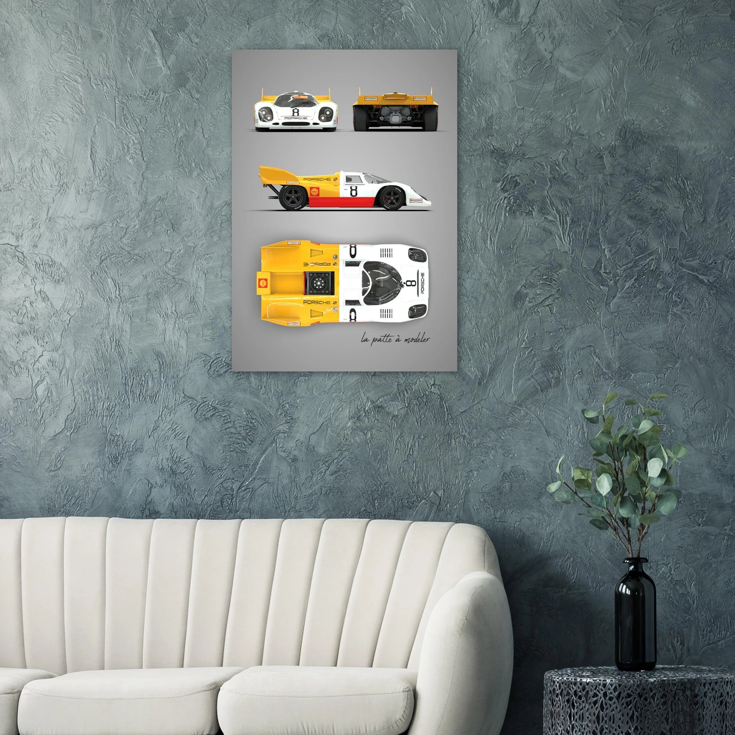 German Racing Legend Aluminum Print - Endurance Motorsport Art