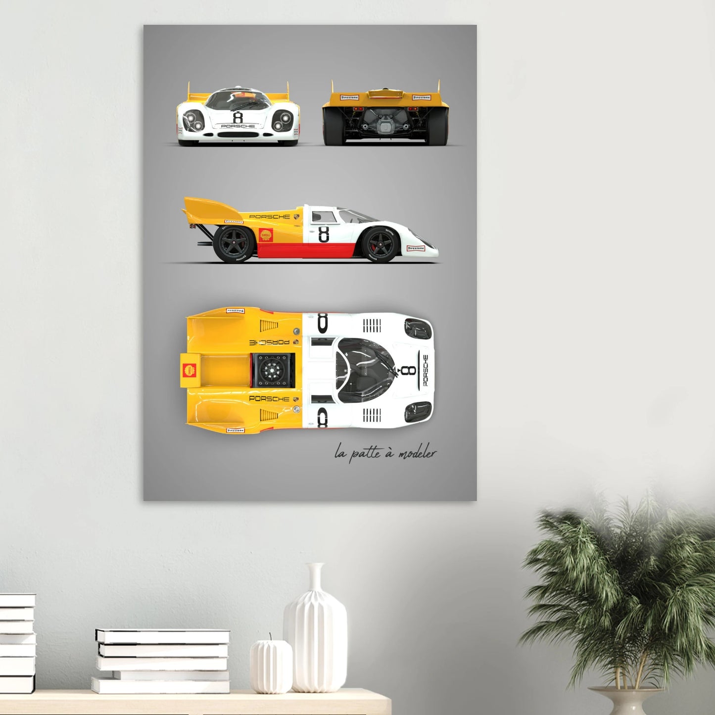 German Racing Legend Aluminum Print - Endurance Motorsport Art