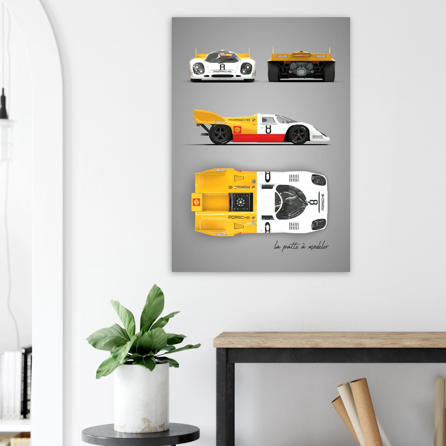 German Racing Legend Aluminum Print - Endurance Motorsport Art