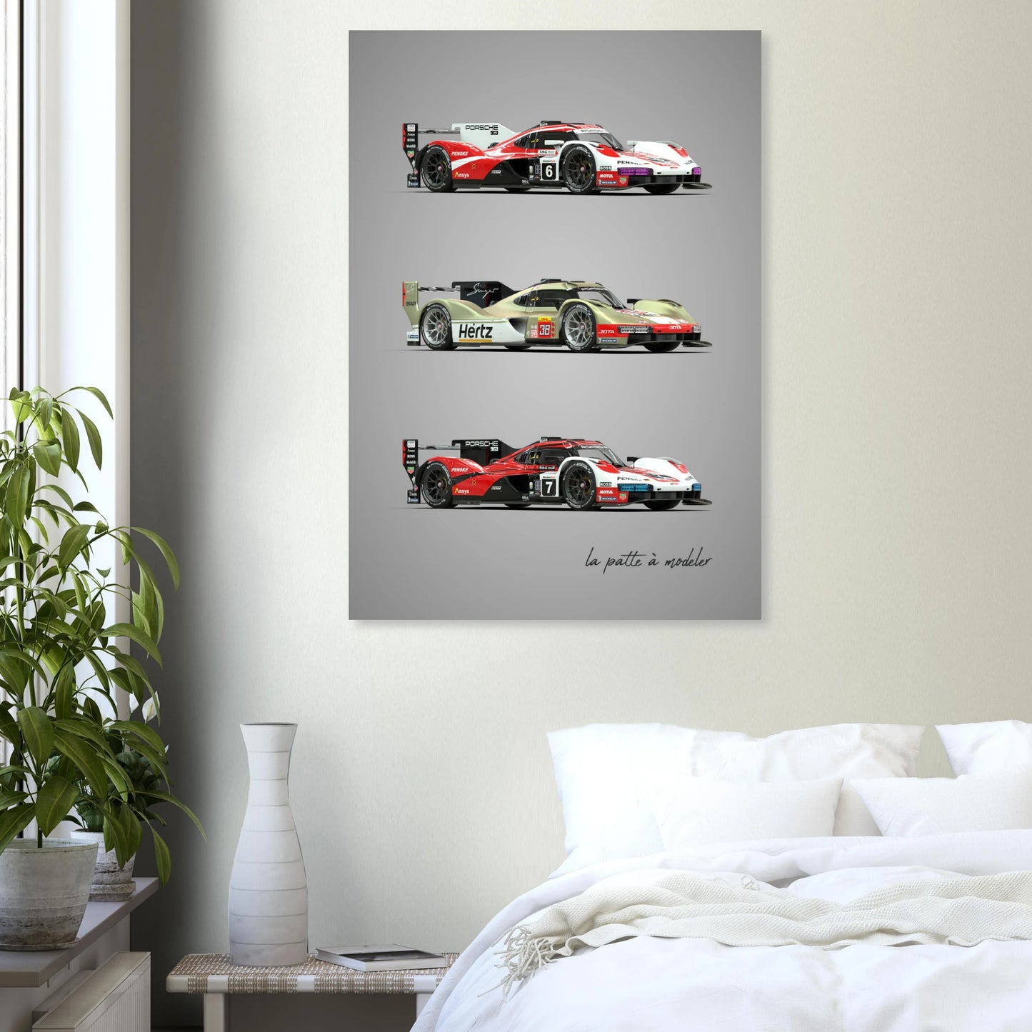 German Endurance Car Aluminum Print - Racing Motorsport Art