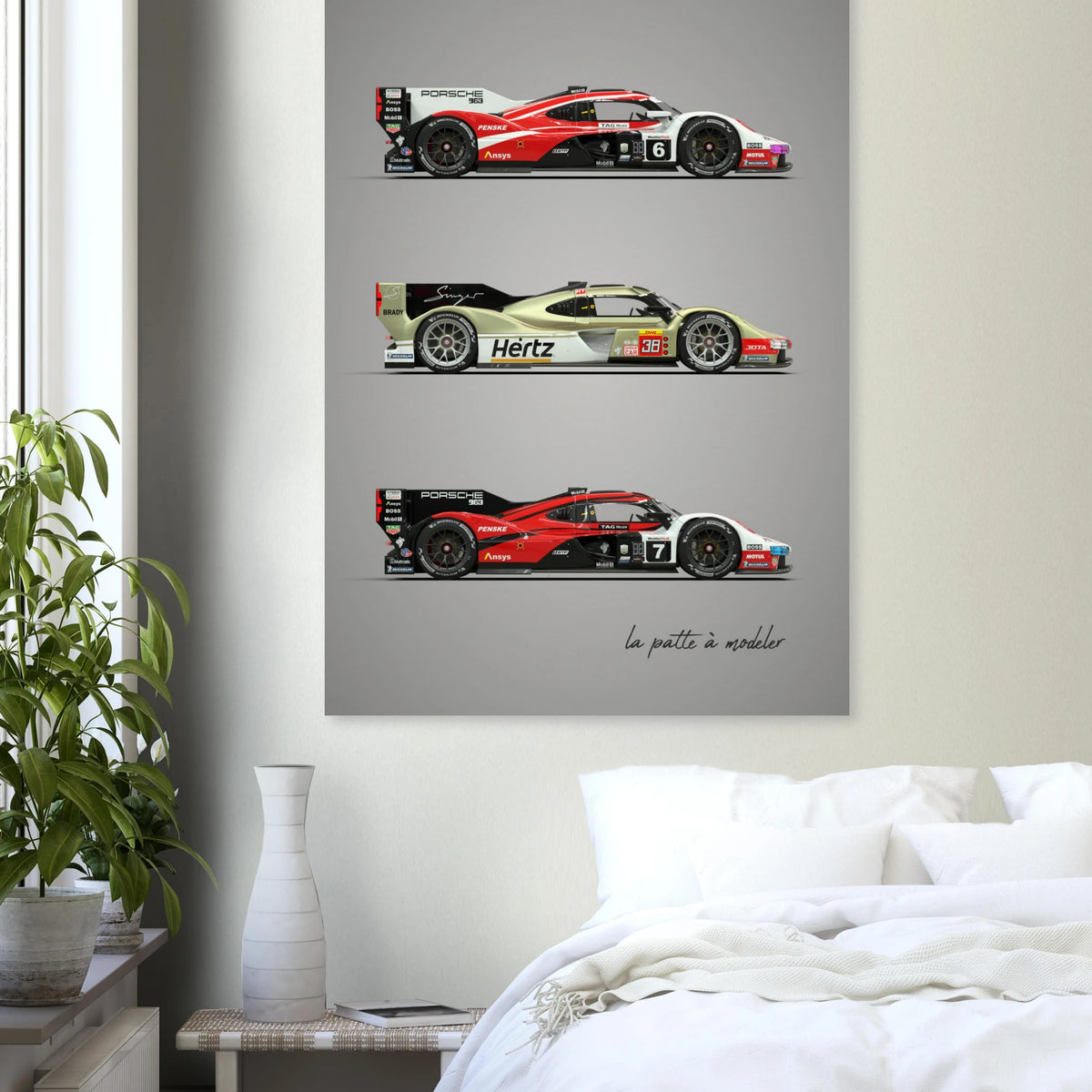 German Racing Car Poster - Endurance Motorsport Art Print