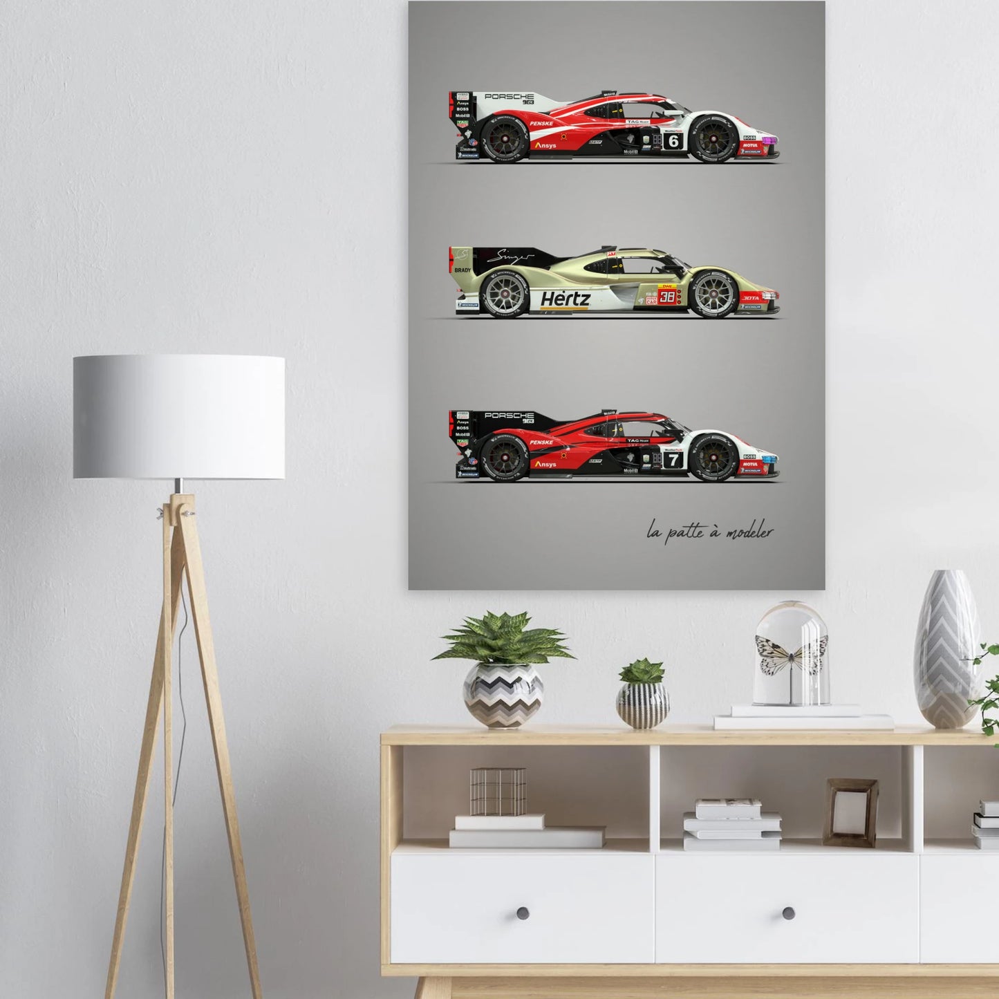 German Racing Car Poster - Endurance Motorsport Art Print