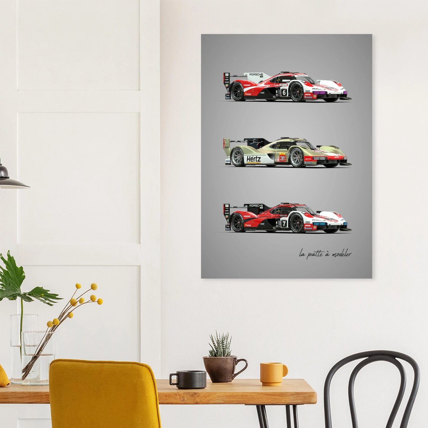 German Endurance Car Aluminum Print - Racing Motorsport Art