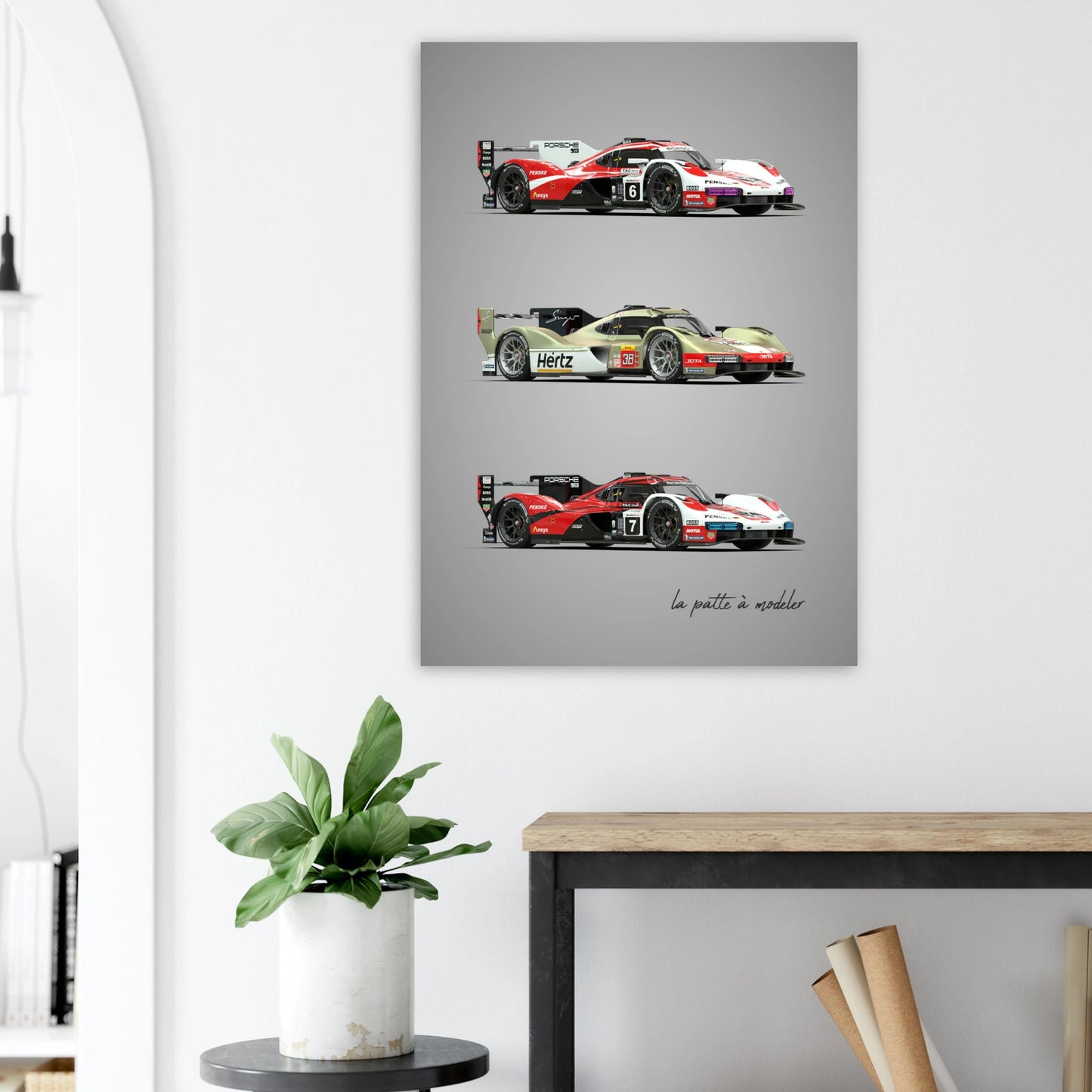 German Endurance Car Aluminum Print - Racing Motorsport Art