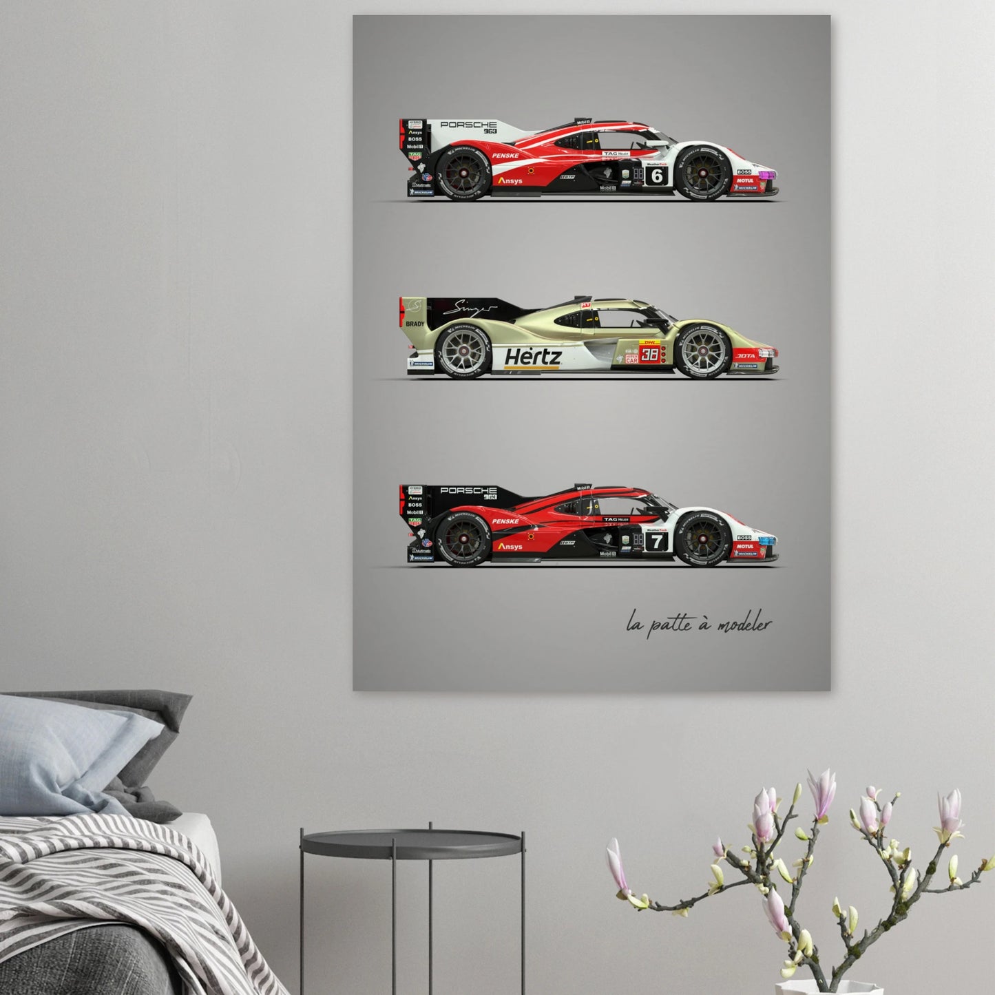German Racing Car Poster - Endurance Motorsport Art Print