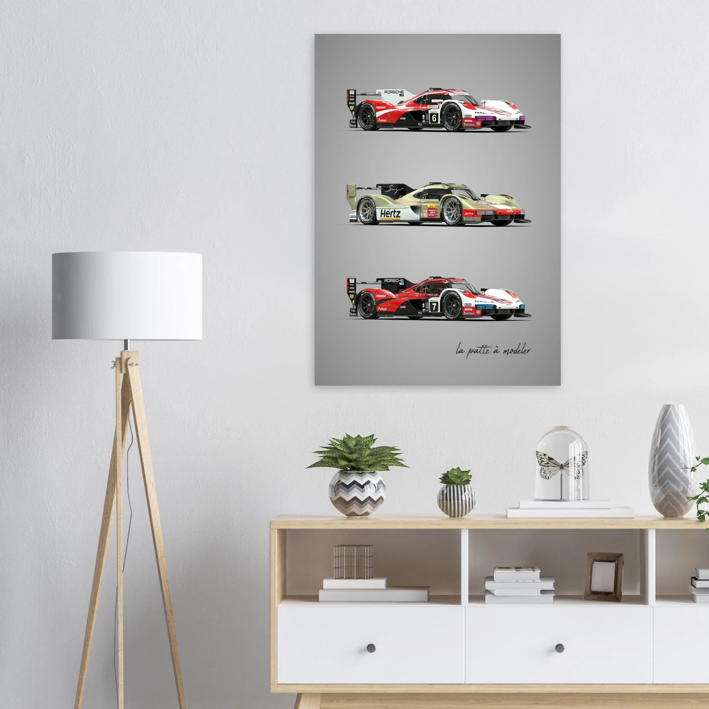 German Endurance Car Aluminum Print - Racing Motorsport Art