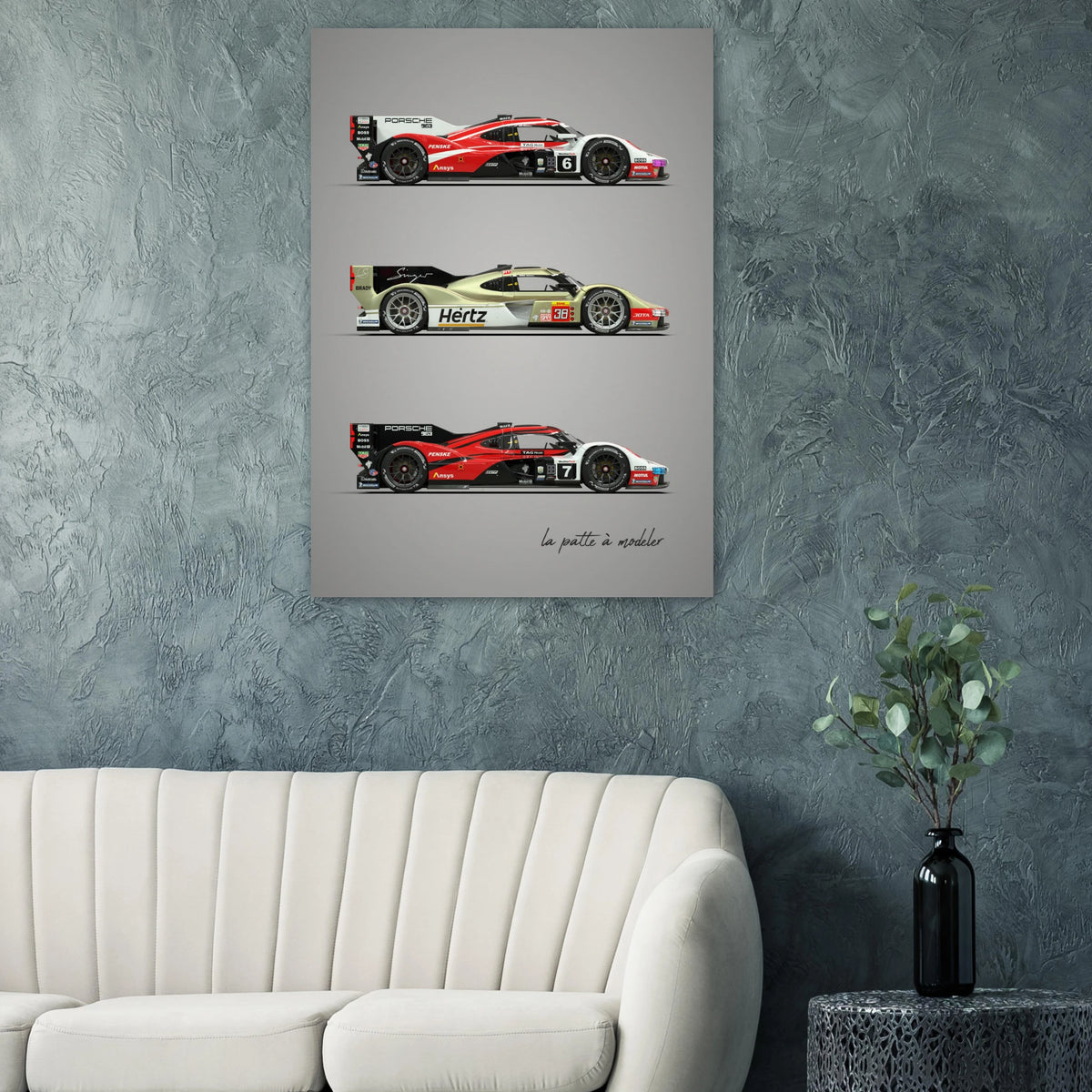 German Racing Car Poster - Endurance Motorsport Art Print
