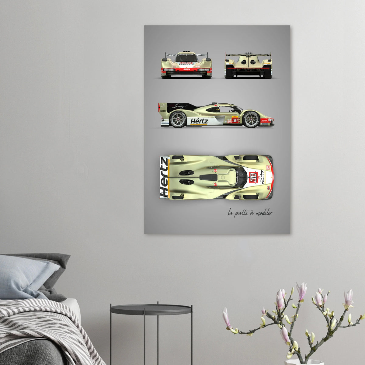 German Racing Car Aluminum Print - Endurance Heritage Art