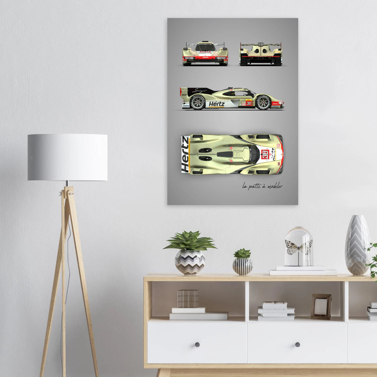 German Racing Car Aluminum Print - Endurance Heritage Art