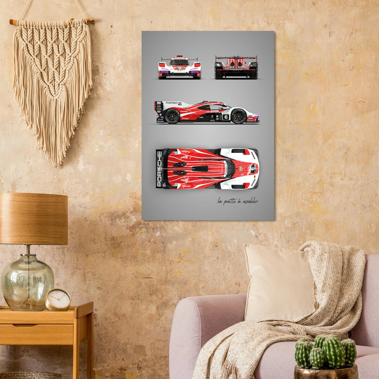 German Racing Car Aluminum Print - Endurance Motorsport Art