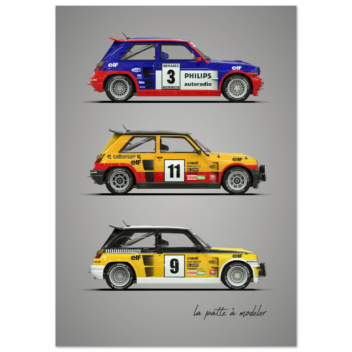 French Rally Icon Poster - Group B Motorsport Art Print