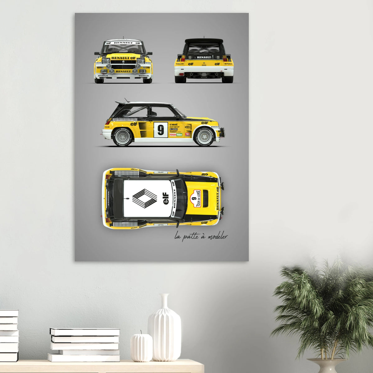 French Rally Icon Aluminum Print - Group B Heritage Art