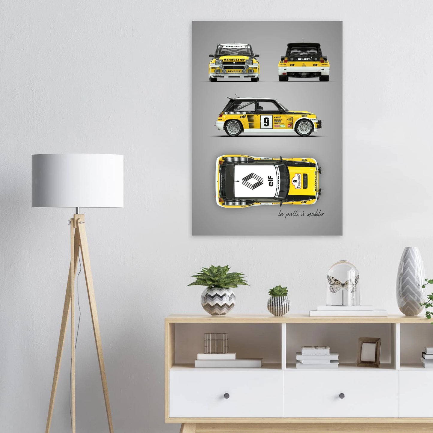 French Rally Icon Aluminum Print - Group B Heritage Art