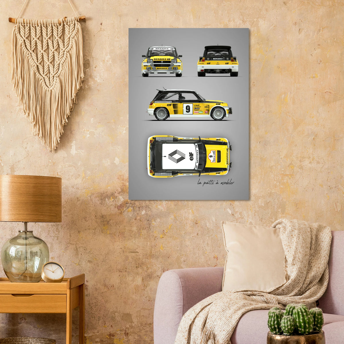 French Rally Icon Aluminum Print - Group B Heritage Art