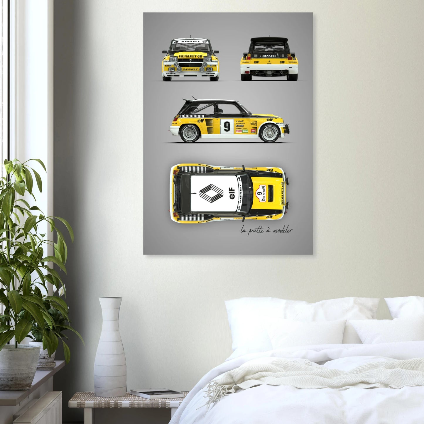 French Rally Icon Aluminum Print - Group B Heritage Art