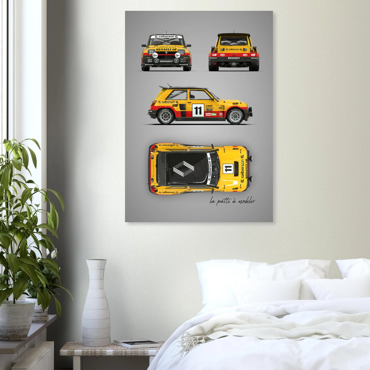 French Rally Icon Aluminum Print - Group B Heritage Art