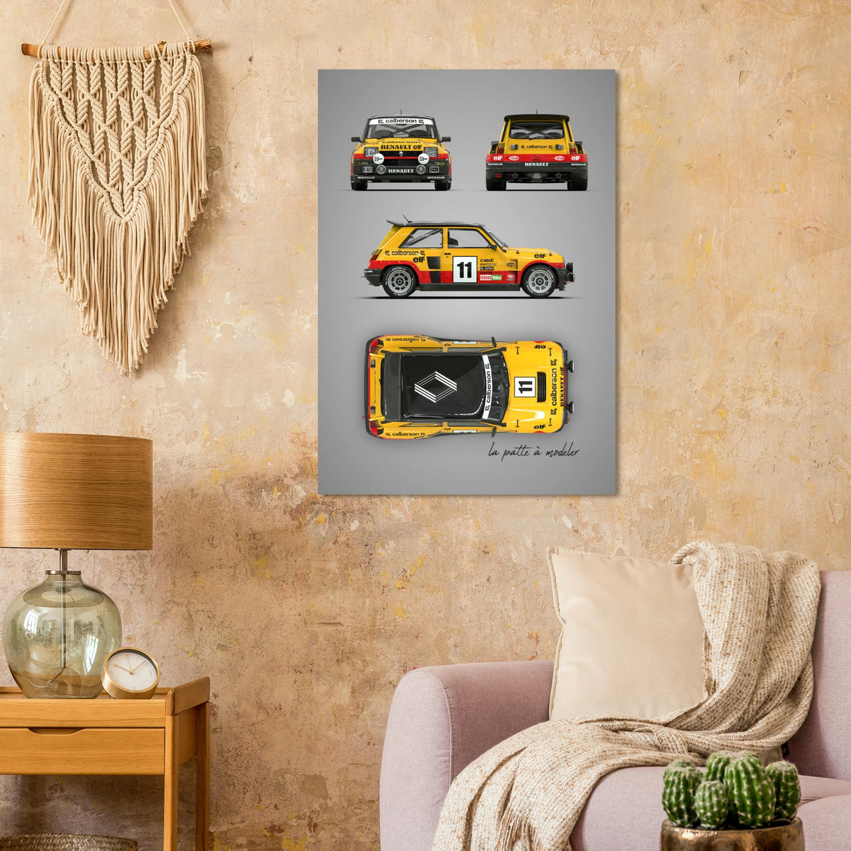 French Rally Icon Aluminum Print - Group B Heritage Art