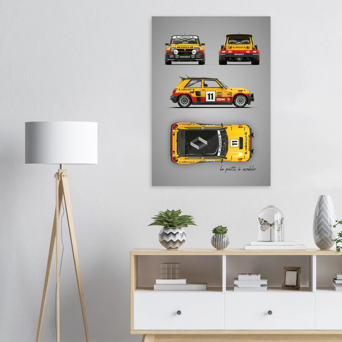 French Rally Icon Aluminum Print - Group B Heritage Art