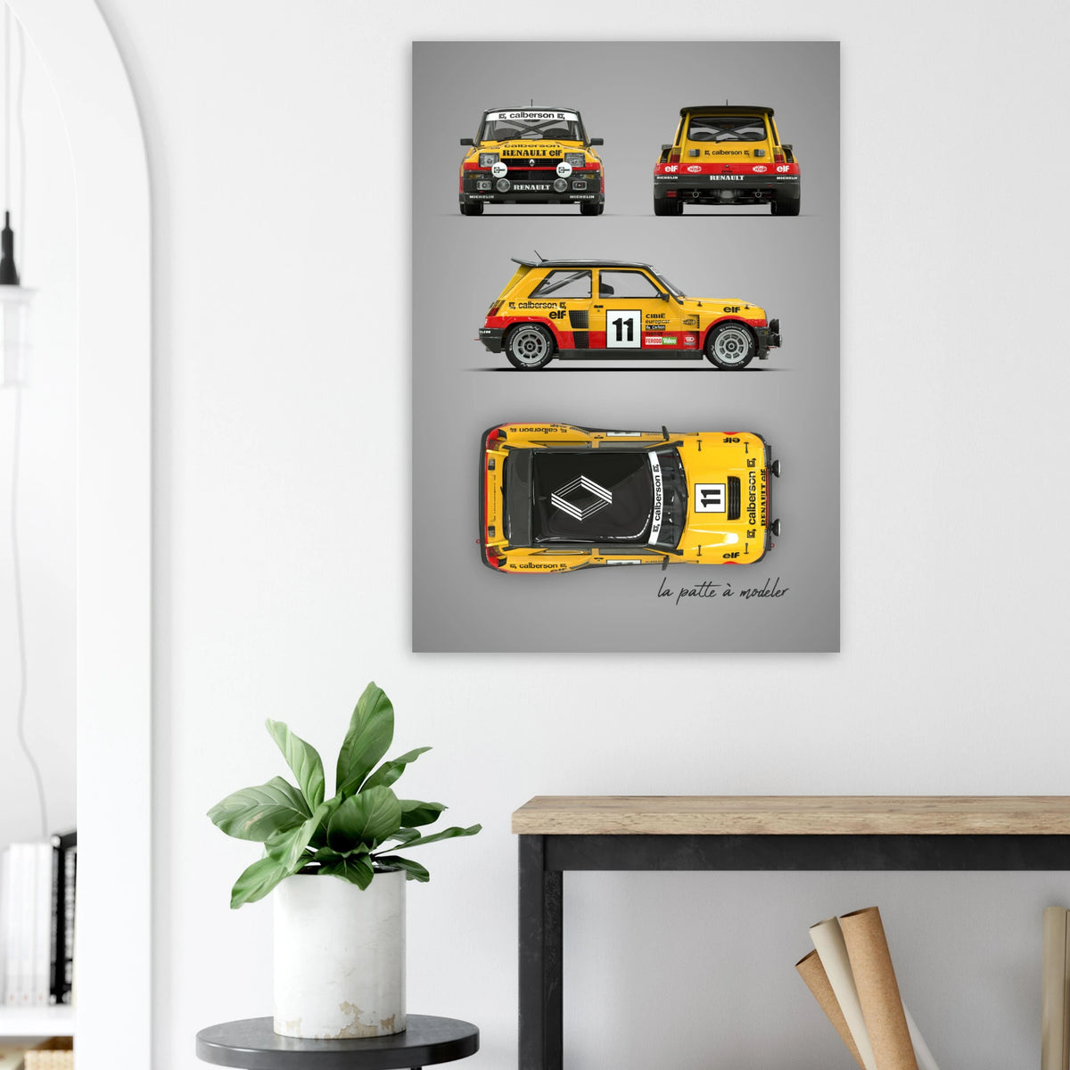 French Rally Icon Aluminum Print - Group B Heritage Art