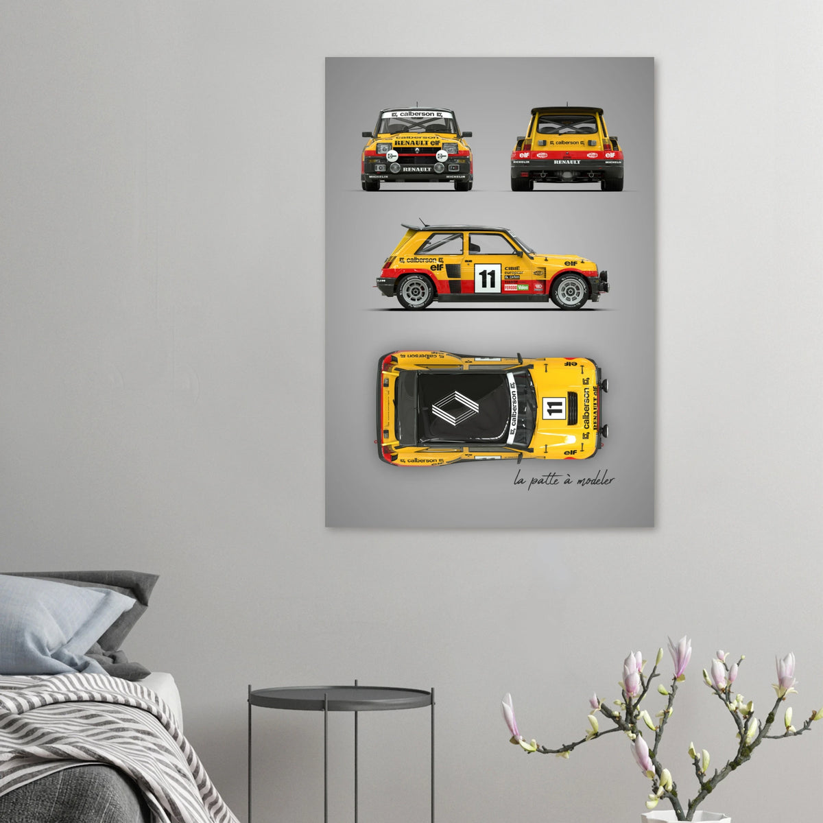 French Rally Icon Aluminum Print - Group B Heritage Art