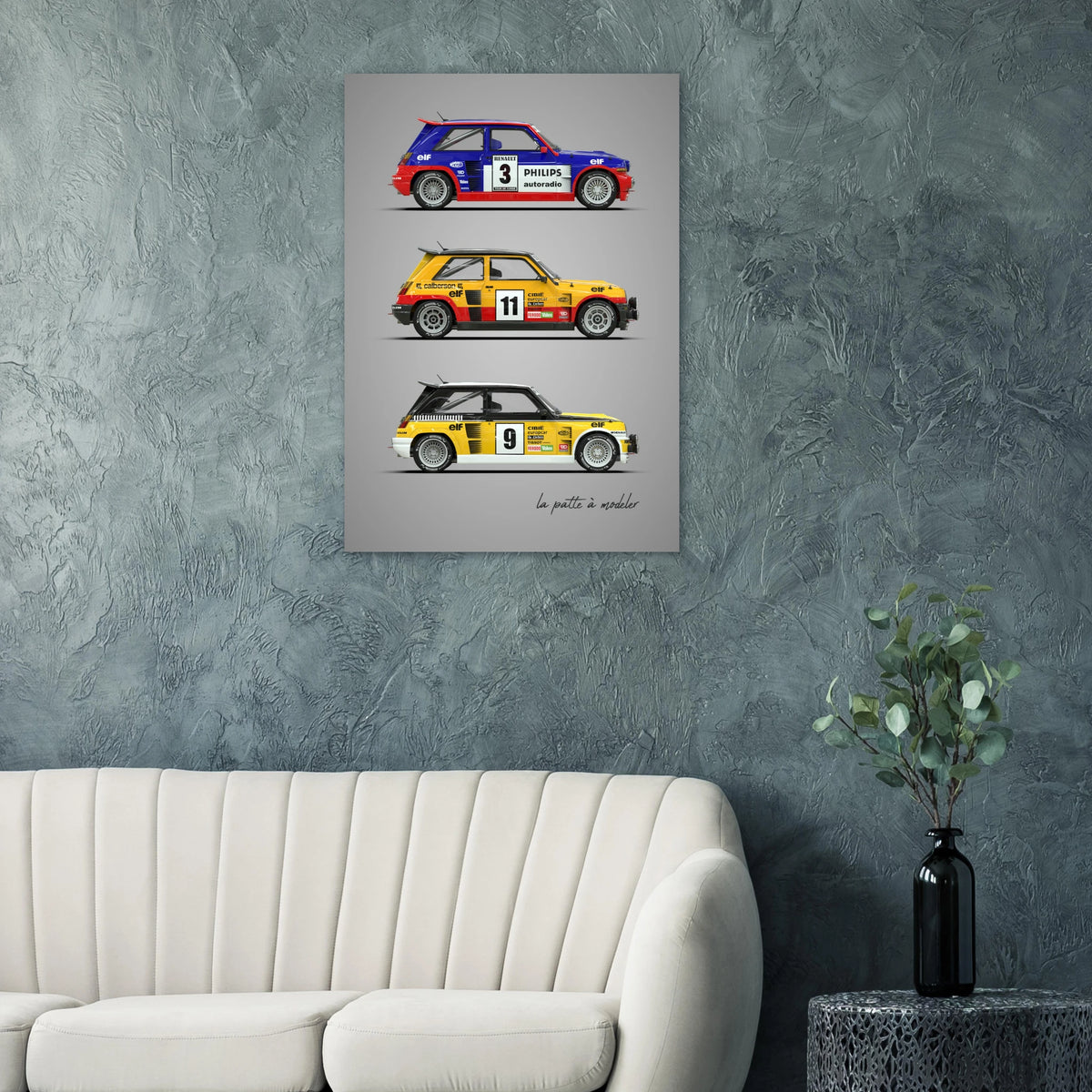 French Rally Icon Aluminum Print - Group B Heritage Art