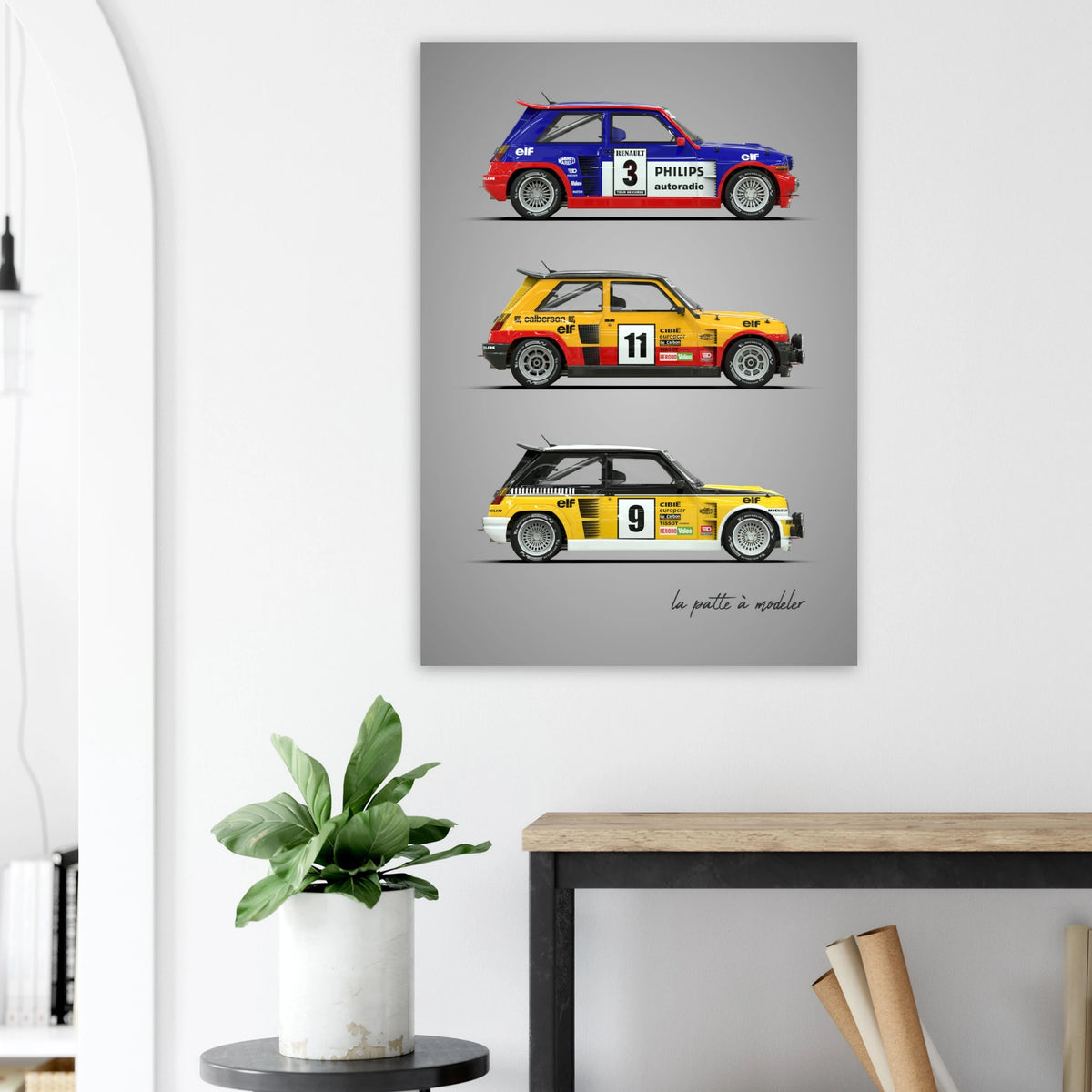 French Rally Icon Aluminum Print - Group B Heritage Art