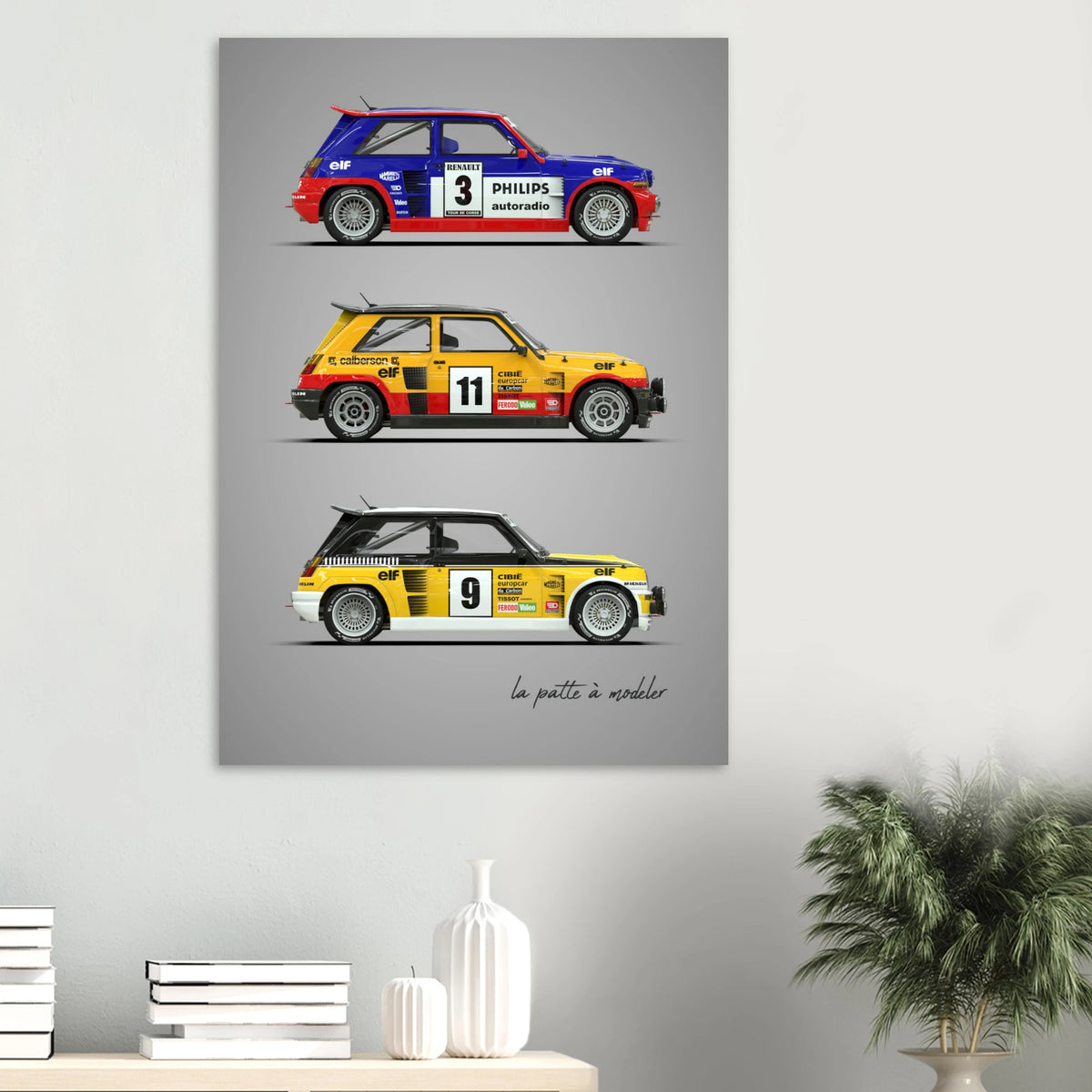 French Rally Icon Aluminum Print - Group B Heritage Art