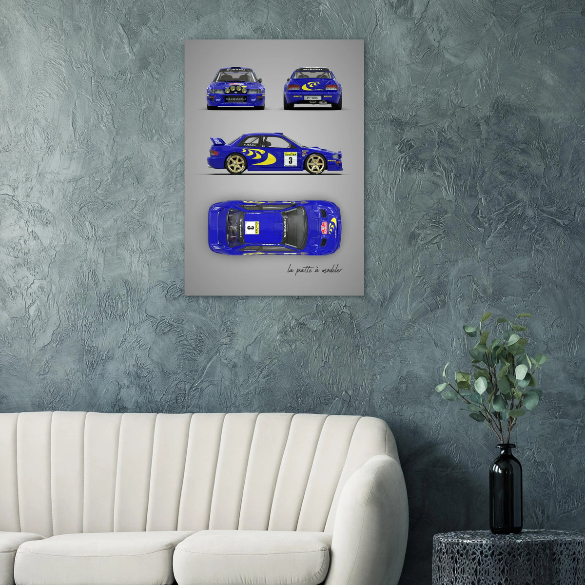 Japanese Rally Car Aluminum Print - Performance Icon Art