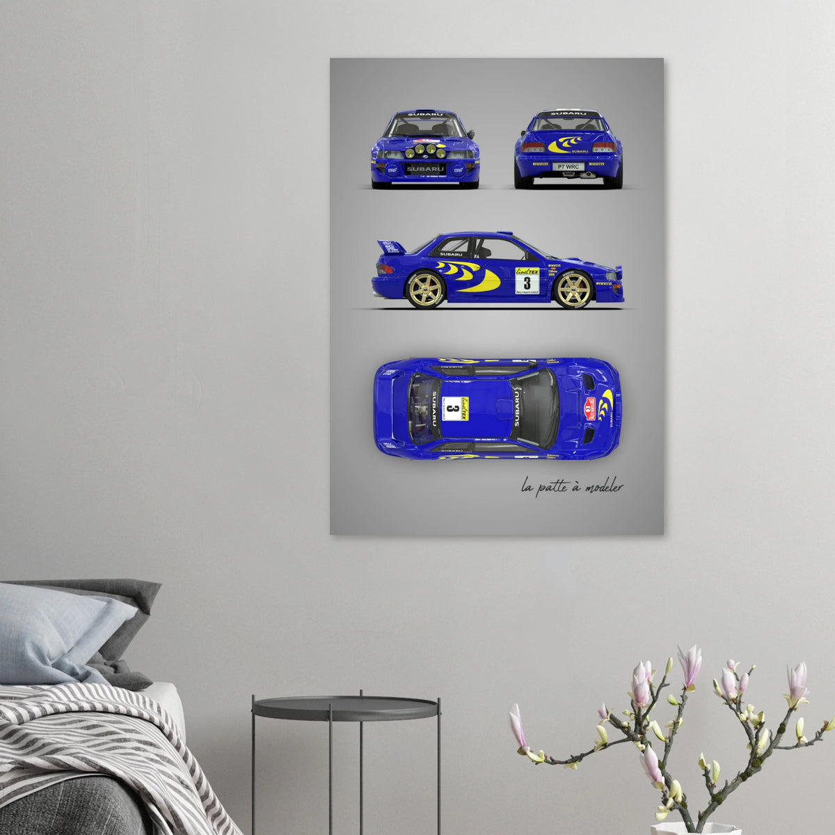 Japanese Rally Car Aluminum Print - Performance Icon Art