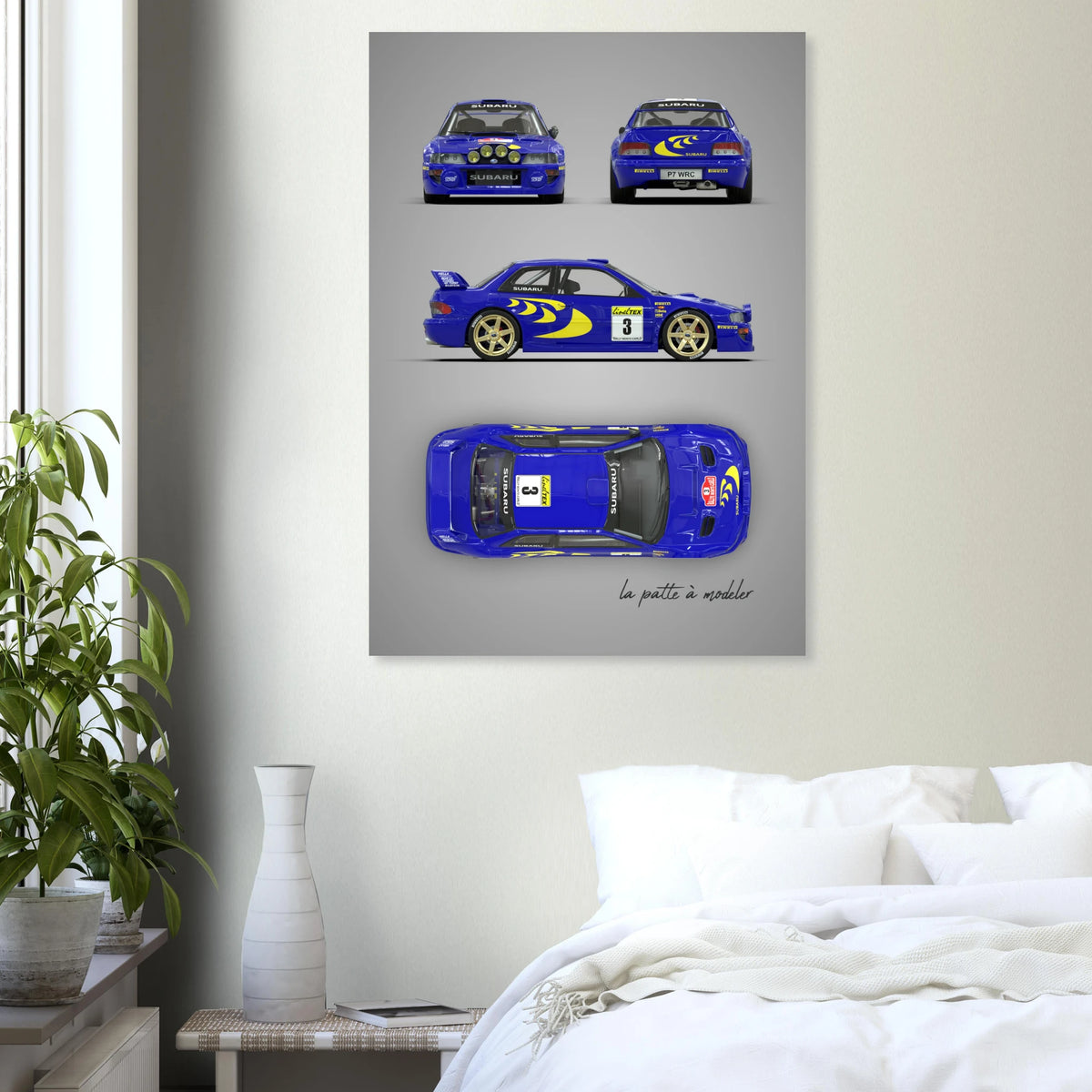 Japanese Rally Car Aluminum Print - Performance Icon Art