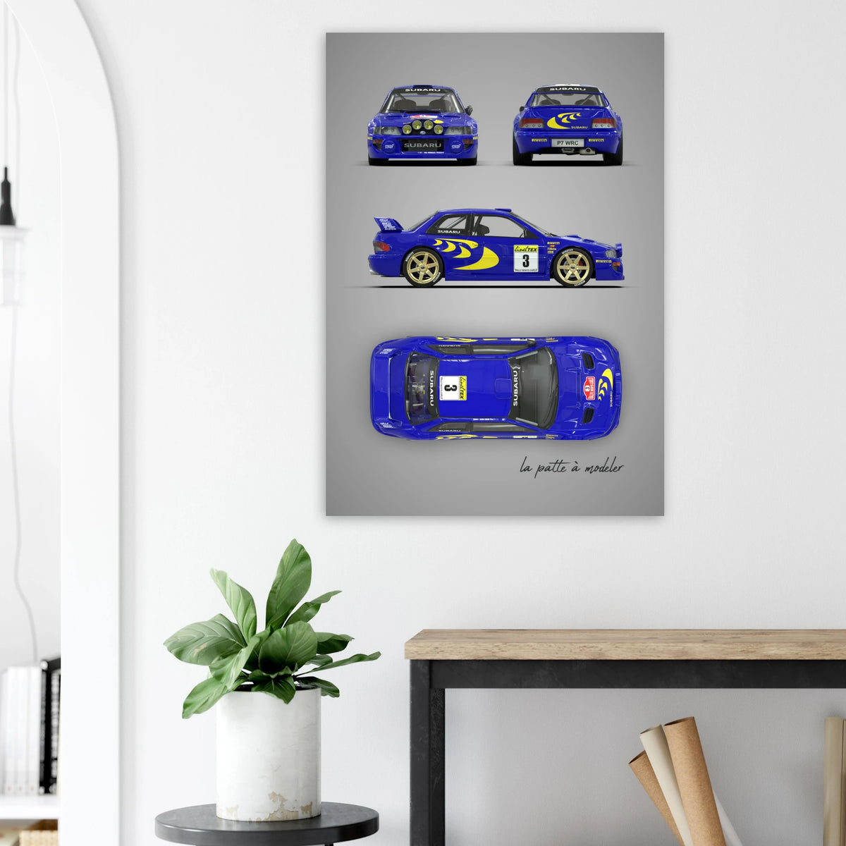 Japanese Rally Car Aluminum Print - Performance Icon Art