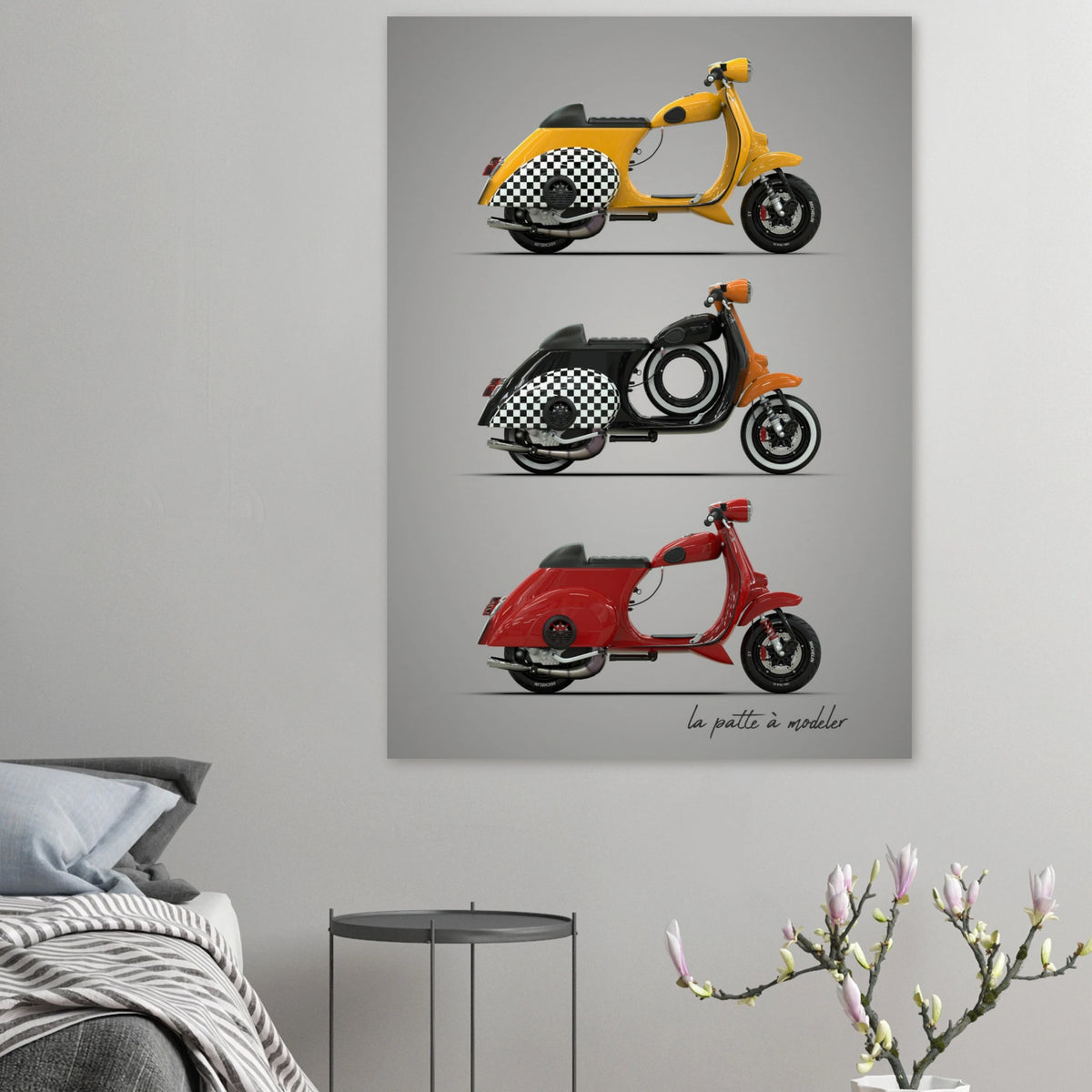 Italian Scooter Poster - Vintage Icon Art Print