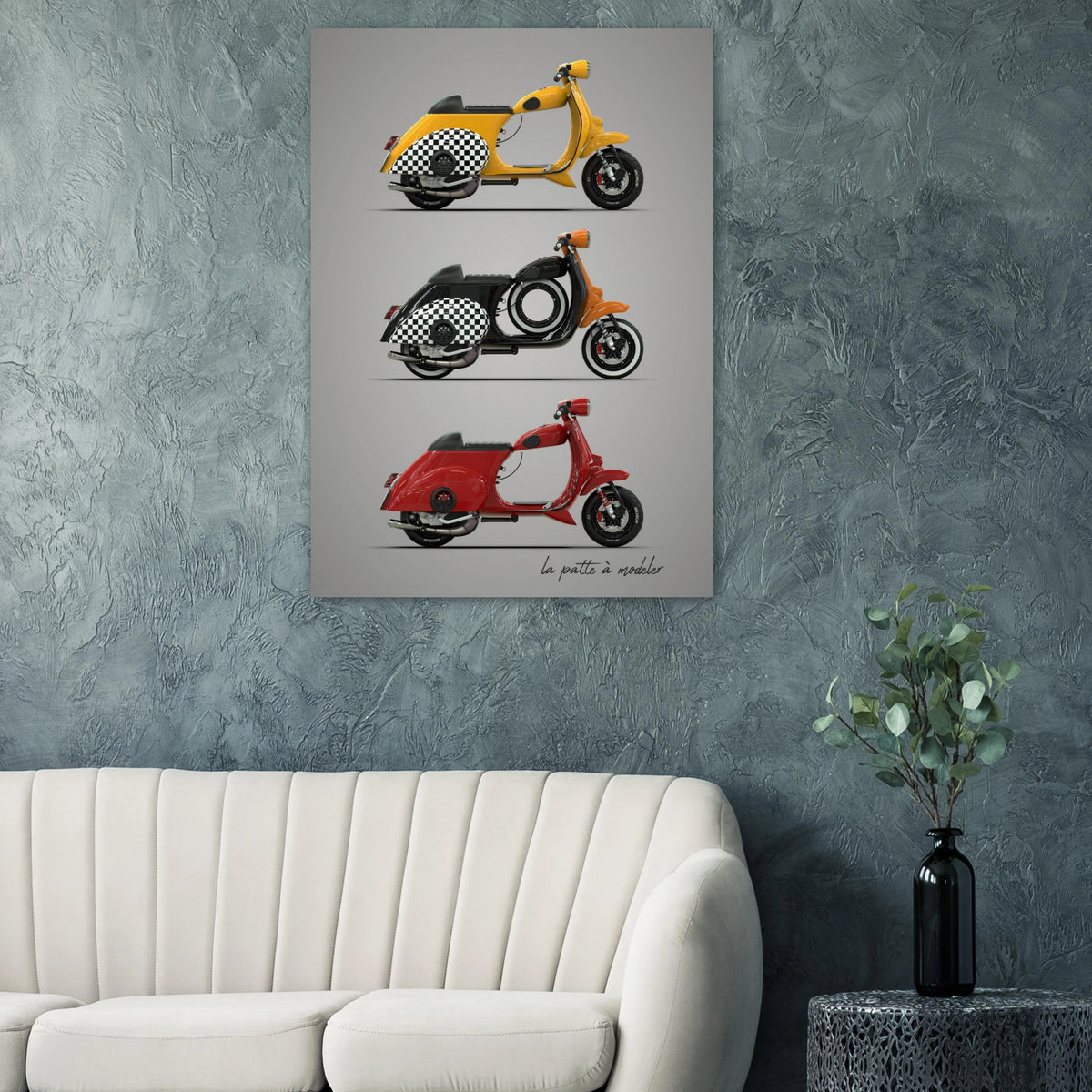 Italian Scooter Poster - Vintage Icon Art Print