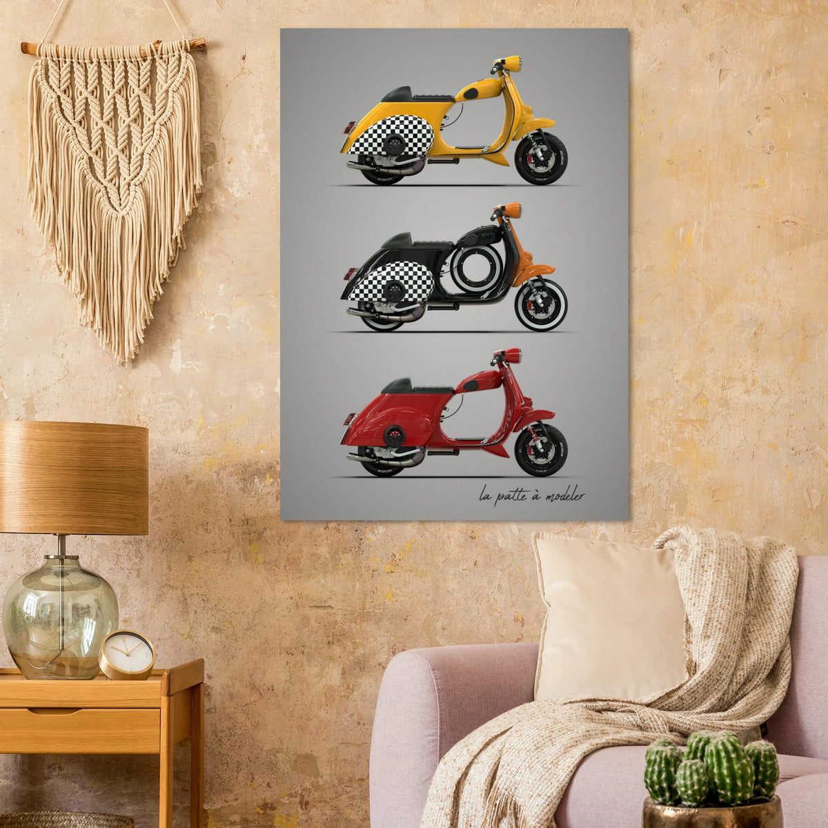 Italian Scooter Poster - Vintage Icon Art Print