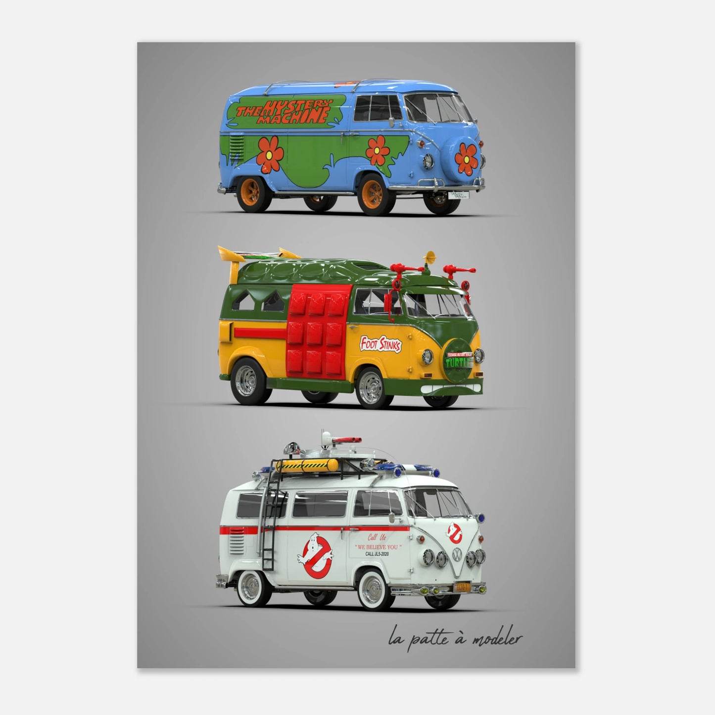 Custom German Car Aluminum Print - Vintage Automotive Art