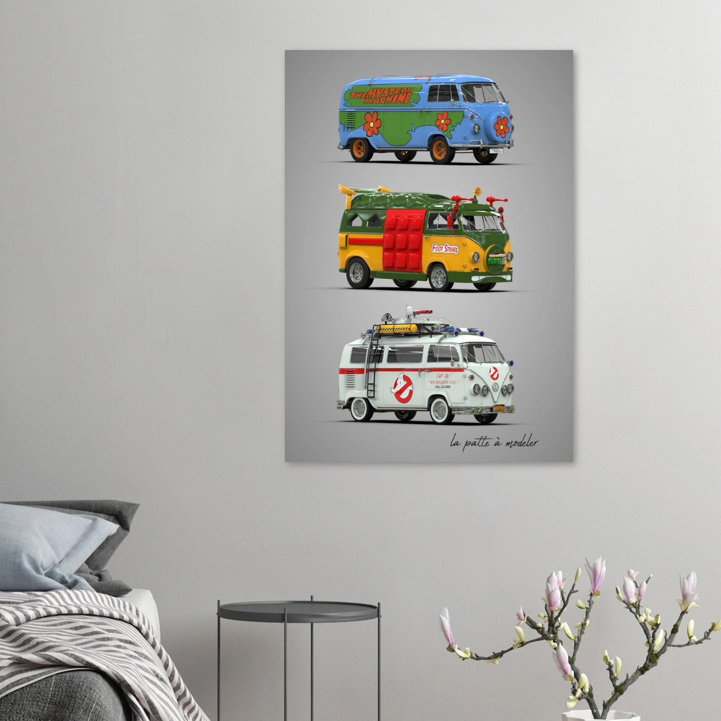 Custom German Car Aluminum Print - Vintage Automotive Art